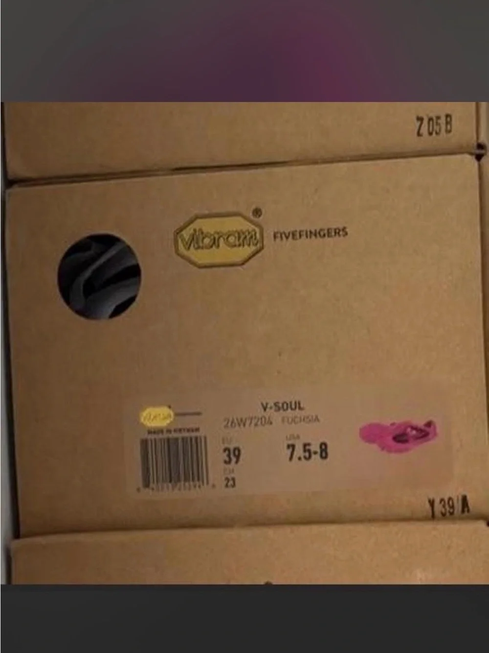 Vibram V-Soul Five Fingers 39 Fuchsia